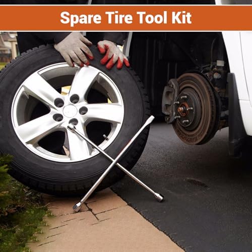 GXYWADY Jack Spare Lug Wrench Tire Tool Kit, 22MM L-Type Wrench - Image 5