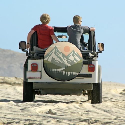 Mountain Adventure Camping Spare Tire Cover Mountain Forest Universal Wheel - Image 6