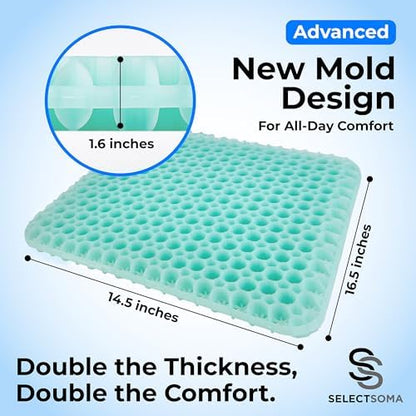 Gel Seat Cushion for Sitting, Pressure Relief for Tailbone and Back - Image 5