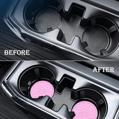 4 Pack Silicone Car Cup Holder Coaster – 2.75 Inch Non-Slip Drink Mat, - Image 7