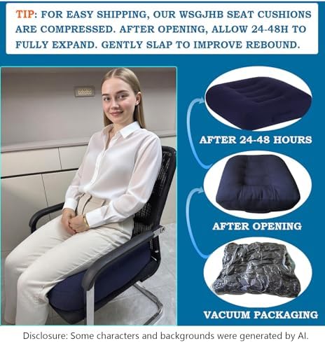 WSGJHB Office Chair Cushion Pillow Adult Seat Cushions - Image 4