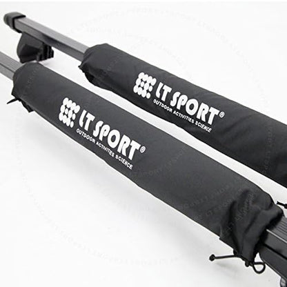 22" Universal Cargo Carrier Cross Bar Pad Rail Roof Rack Round Soft Cushion Wrap by LT+Sport