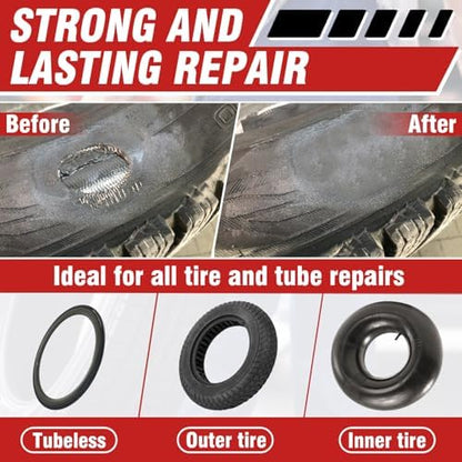 Chemical Vulcanizing Cement 8.5 FL.Oz, All Purpose Tire Repair Glue, Fast Dry - Image 3