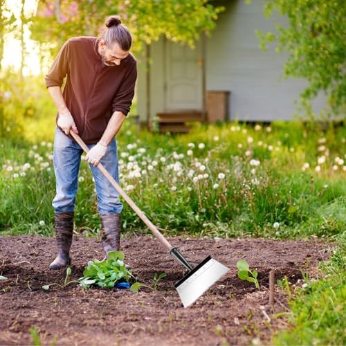 Multifunctional Garden Cleaning Shovel, Heavy Duty Steel Flat Shovel - Image 5