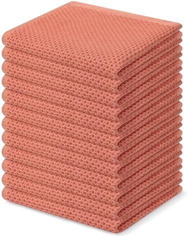 Homaxy 100% Cotton Waffle Weave Kitchen Dish Cloths 12-Pack by Homaxy