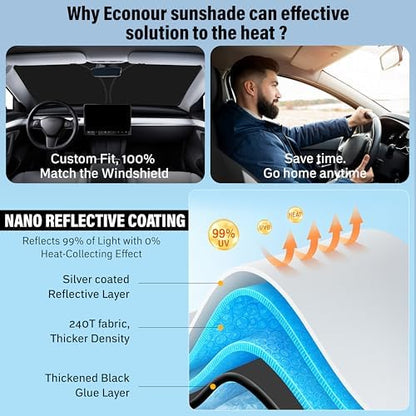 Econour Windshield Sunshade Compatible - Image 6