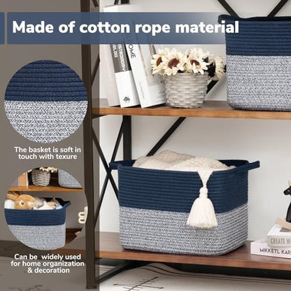 Goodpick Woven Storage Basket for Shelves - Image 4