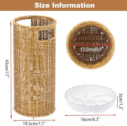 OwnMy Rattan Umbrella Holder for Entryway - Image 2