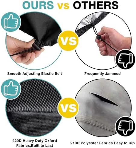 Tire Covers for Storage, Weatherproof Tire Bag Holds 4 Tires Up to 28" - Image 6