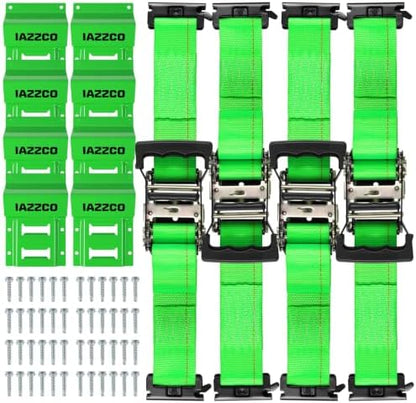 UTV Wheel Chock Tie Down Kit, 4500lb Break Strength by IAZZCO