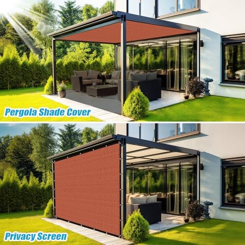 Amagenix 90% Pergola Shade Cover 5' X 5' Sun Shade Cloth - Image 5
