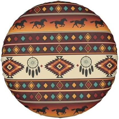 Native American Horse Spare Tire Cover Wheel Protector Universal Fit - Image 7