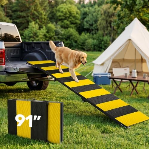 Heeyoo 91" Extra Long Dog Ramp for Car SUV Truck by Heeyoo