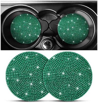Osilly 2PCS 2.75 Inch Rhinestone Cup Holder Coasters by Osilly