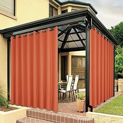 BONZER Outdoor Curtains for Patio Waterproof Thick Privacy Extra Wide by Bonzer