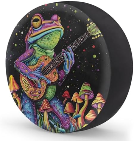Rv Spare Tire Cover Wheel Funny Frog Mushroom Tire Covers Wheel Protectors - Image 2