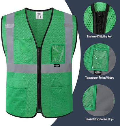 JKSafety Safety Vest for men women Hi Vis Vest - Image 4