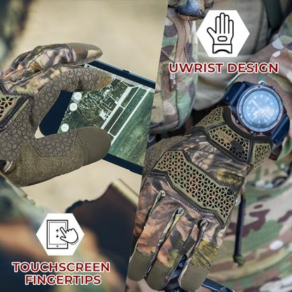 HANDLANDY Work Gloves for Men & Women, Utility Mechanic Working Gloves Touch - Image 5
