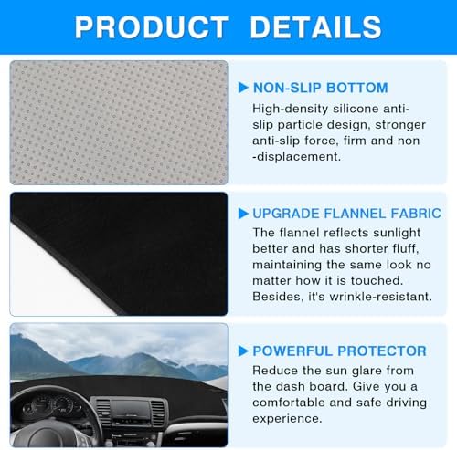 Autorder Dashboard Cover Mat for Subaru Legacy/Outback 2005-2009 Accessories - Image 6