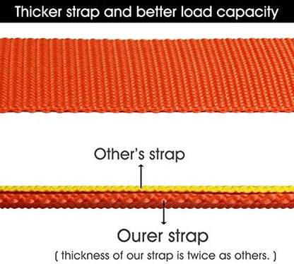 Tow Strap Heavy Duty with Hooks 2”x20’ 15, 000LB Recovery Strap 6, 8 Tons - Image 4