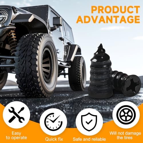 30 Pcs Tire Repair Screws, Tire Patch Kit, Screw in Tire Plugs - Image 4