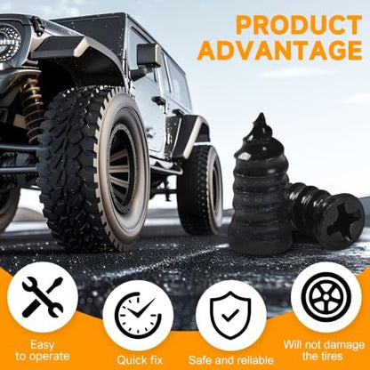 30 Pcs Tire Repair Screws, Tire Patch Kit, Screw in Tire Plugs - Image 4