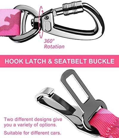 Hotsky Dog Seat Belt, Adjustable Safety Seatbelt 3-in-1 Car Harness - Image 3