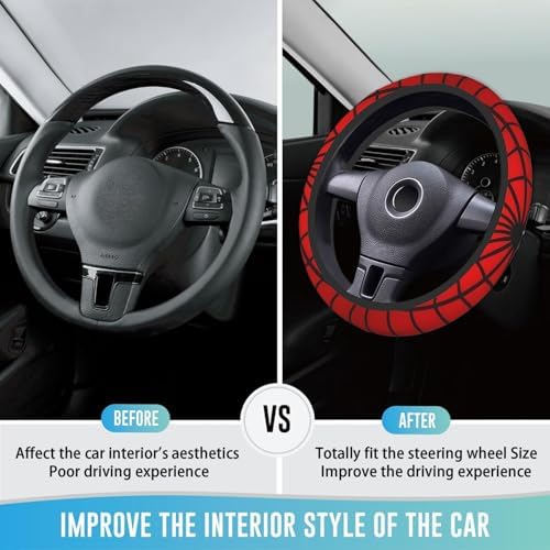 Steering Wheel Cover 15 Inch Breathable Anti Slip - Image 3