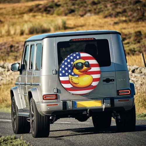 Funny Duck Spare Tire Cover Weatherproof Universal Wheel Protectors Cute Duck - Image 7