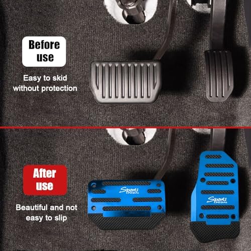 2PCS Non-Slip Car Pedal Covers, Premium Aluminum Alloy Gas and Brake Pedals - Image 6