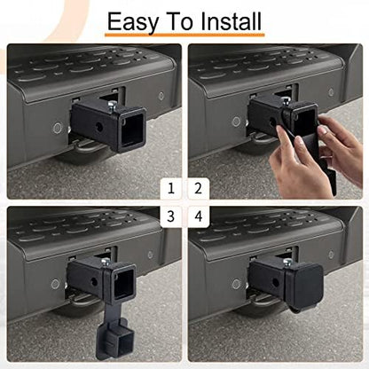 SINGARO Fits for 2-inch Hitch Cover, Trailer Hitch Cover Tube Plug Insert - Image 5