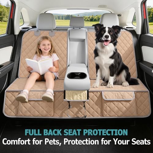 Bark Lover Dog Car Seat Cover for Back Seat, Armrest Compatible, Waterproof - Image 6