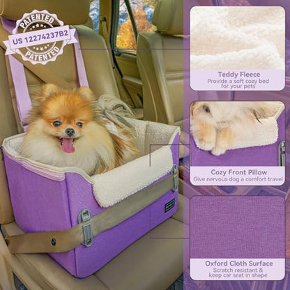 PETSFIT Small Dog Car Seat – Patented Safety Buckles – Safety Tether – Foldable - Image 5