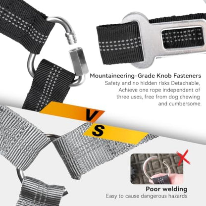 Dog Seat Belt, Durability Retractable Dog Car Harness Adjustable Dog Seat Belt - Image 6