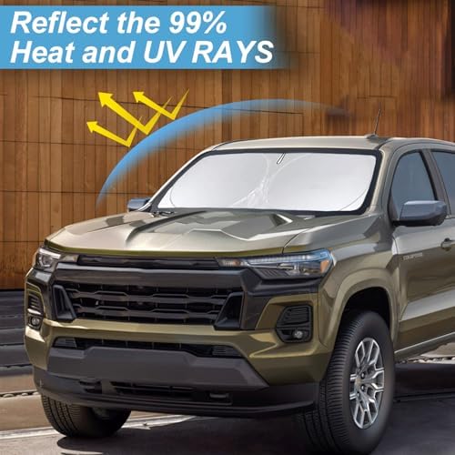 Windshield Sun Shade for Nissan Frontier 2022-2024 2025 2026 Sunshade - Image 2