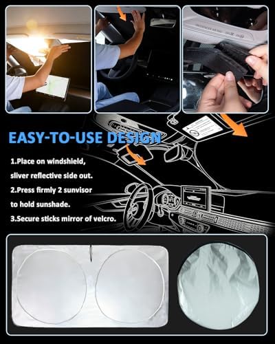 Windshield Sunshade for Mercedes Benz 2016-2022 GLC SUV GLC300 Sun Shade - Image 5
