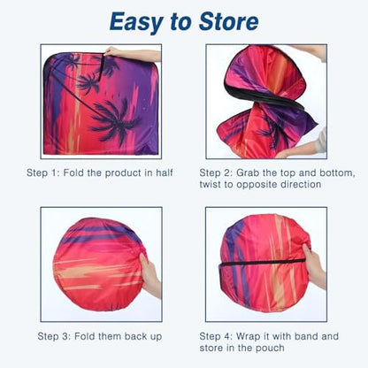 Car Windshield Sun Shade Reflective UV Foldable Front Sunshade - Image 6