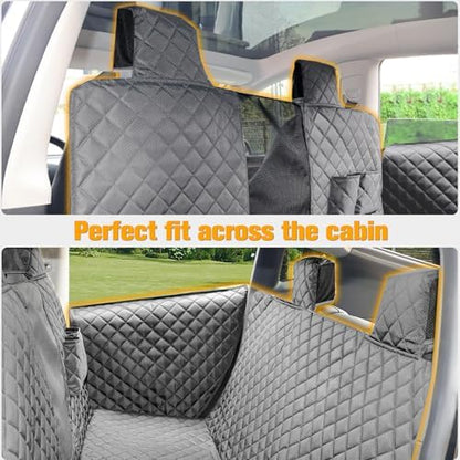 PETICON Dog Seat Cover for Tesla Model 3 & Y Back Seat + 2 Door Protectors - Image 2