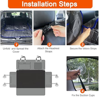 Reliadura SUV Cargo Liner for Dogs, Waterproof Pet Trunk Cover - Image 5