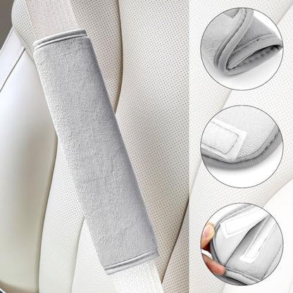 yuntop 2 PCS Car Seat Belt Pads Cover Soft Seat Belt Shoulder Pad Safety Belt - Image 2