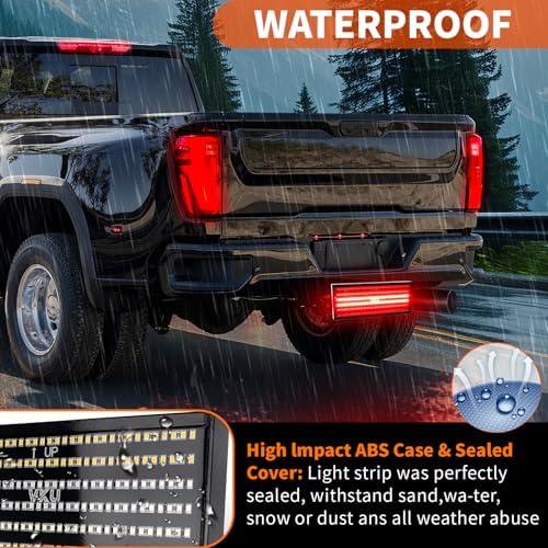 Hitch Cover with LED Light, 6 Rows and 216 pcs LED Chips 6 Mode - Image 3