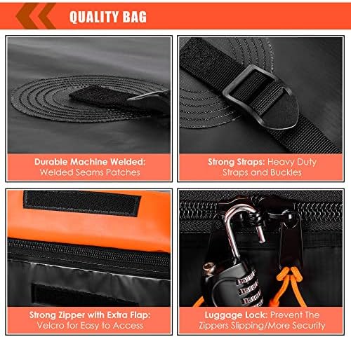 Hitch Mount Cargo Carrier Bag 100% Waterproof 19.7 Cubic Feet Luggage Rack - Image 4