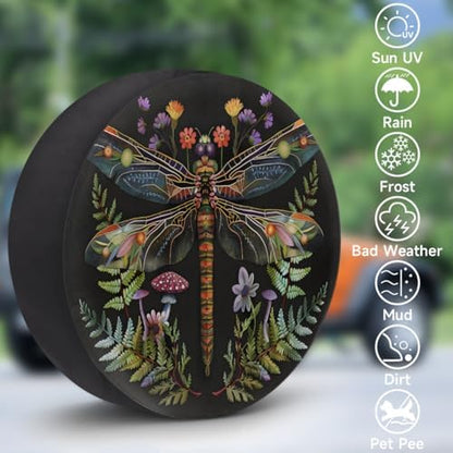 Dragonfly Spare Tire Cover Dust-Proof Spare Wheel Covers - Image 3