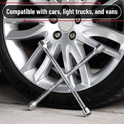 Bates Choice 14 Inch Carbon Steel 4 Way Lug Wrench - Image 6