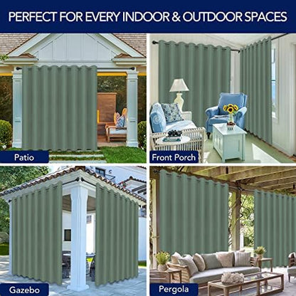 PureFit Outdoor Curtains for Patio Waterproof Weatherproof Outside Curtains - Image 5