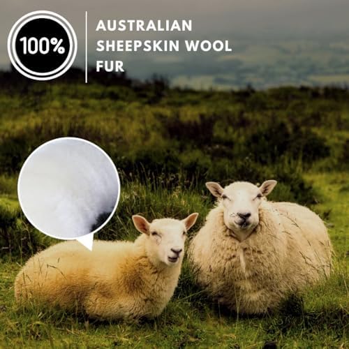 Andalus Brands Luxury Fluffy Car Steering Wheel Covers – Genuine Merino - Image 3