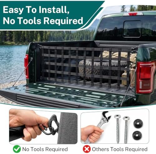 Heavy Duty Tailgate Net for Truck Bed, Tailgate Net for Pickup Truck Bed - Image 5