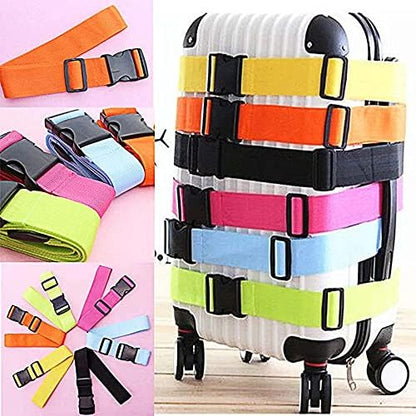 2 Pack Suitcase Belts, Adjustable Luggage Straps, Bright Colors Travel Packing - Image 6