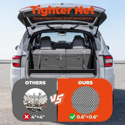 3-Layer Cargo Net for Kia Telluride 2020-2027, Zoned Storage Trunk Net - Image 6