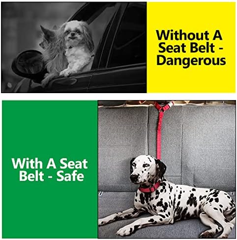Plutus Pet Dog Seat Belt for Car Headrest, Reflective - Image 3